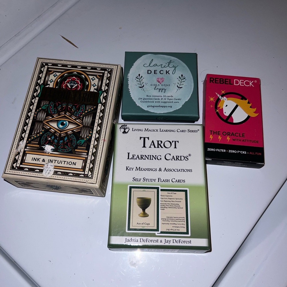 Assorted Oracle & Tarot Card Decks - Multicolor